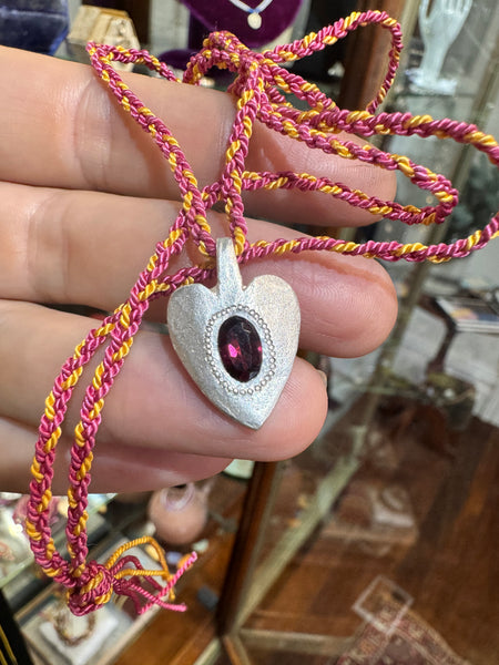 SILVER BYZANTINE WITH GARNET