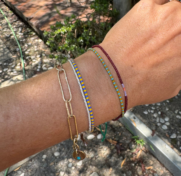 SILVER BEAD BRACELET