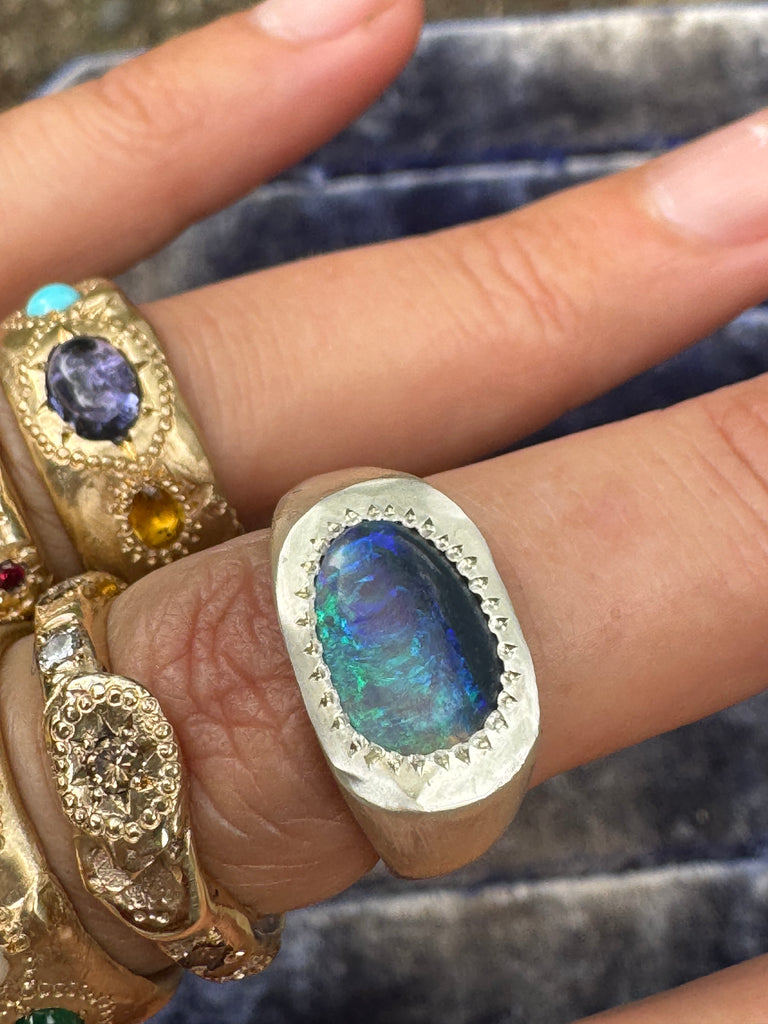 SOPHIA - Silver with Opal