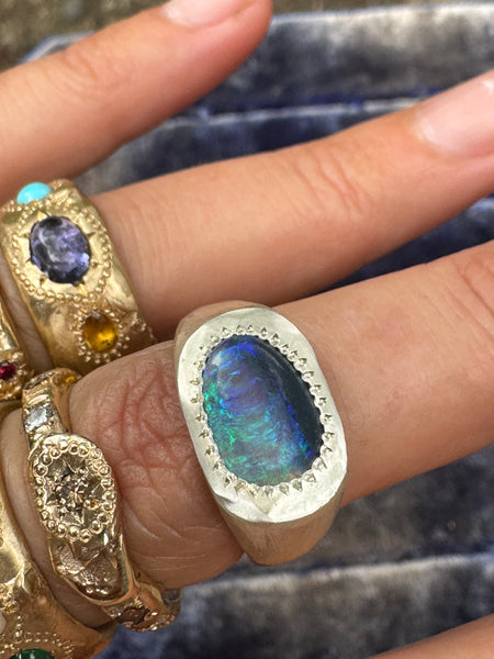 SOPHIA - Silver with Opal