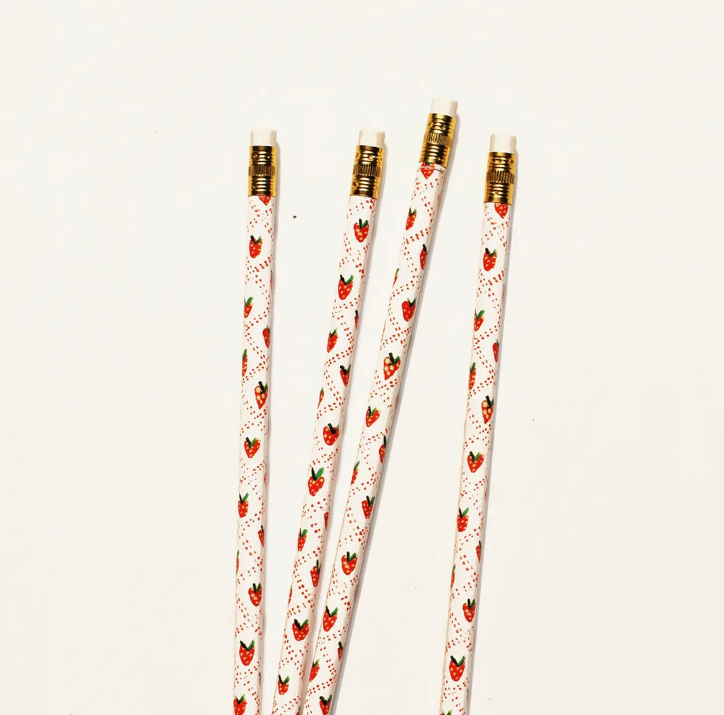 Strawberry pencils