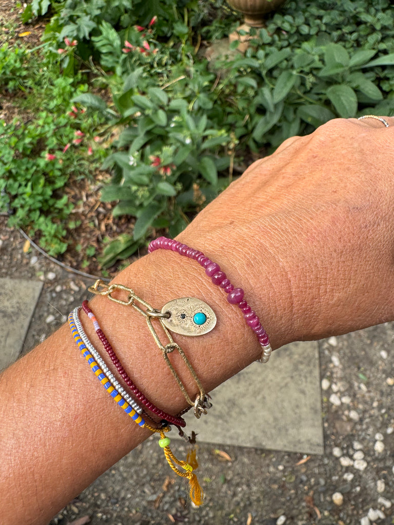 RUBY BEAD BRACELET