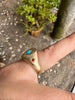 TURQUOISE AND GARNET BYZANTINE RING