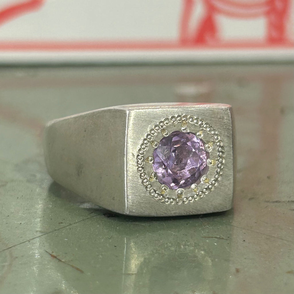 SILVER BYZANTINE AMETHYST