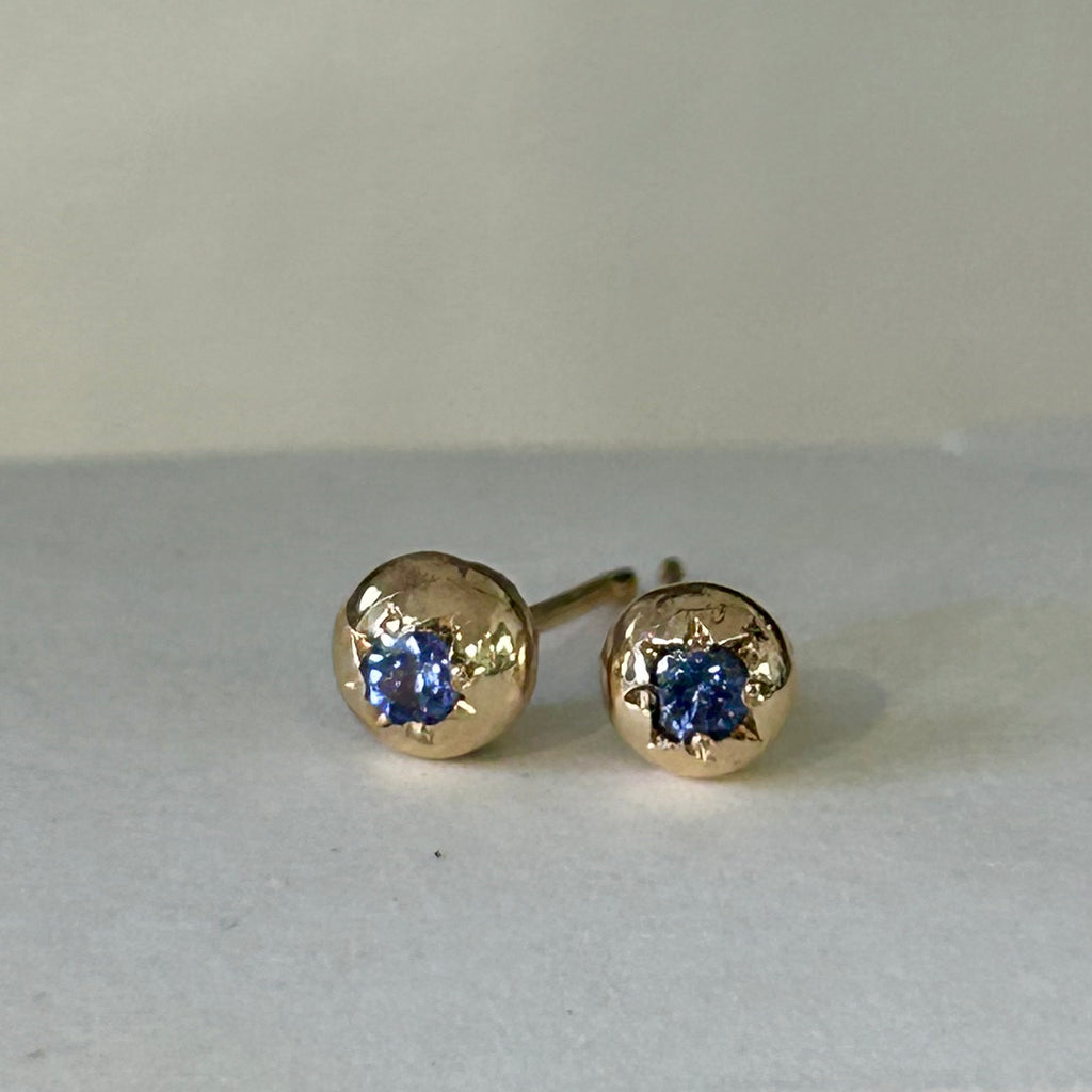 Tanzanite studs
