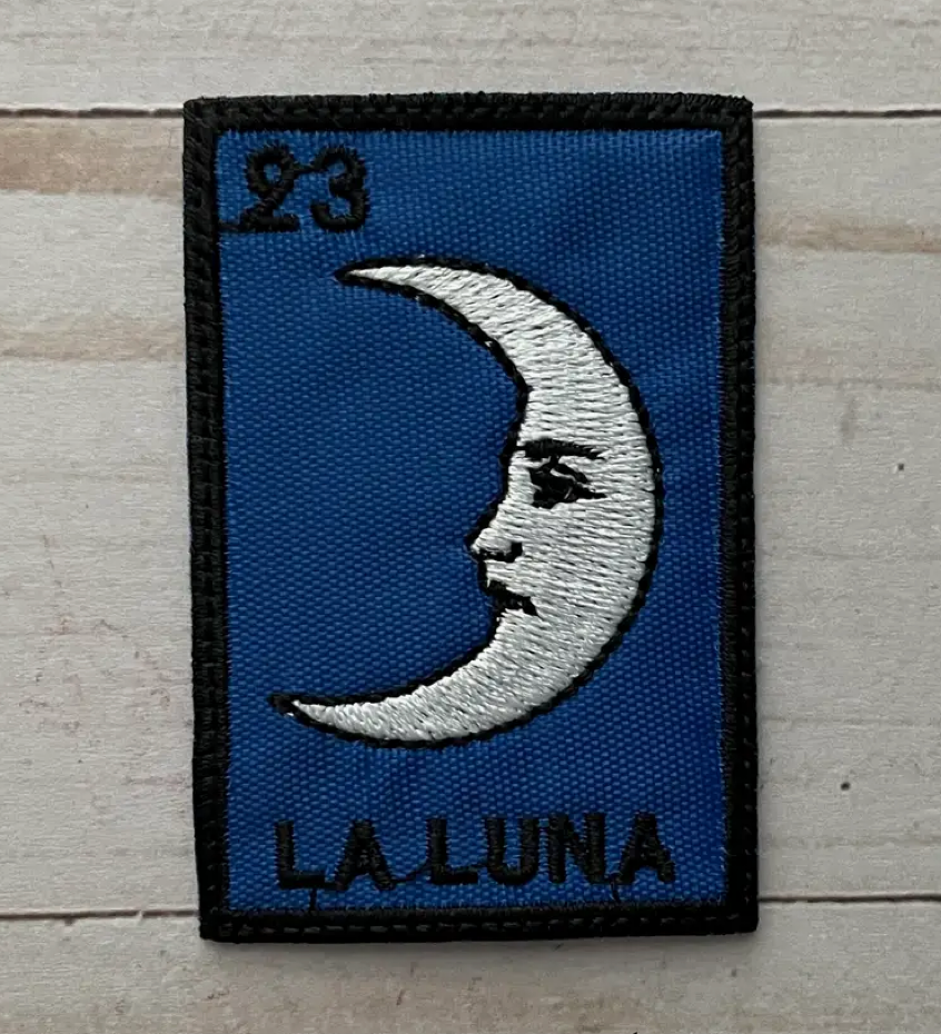 La Luna Loteria Mexico Embroidered Patch
