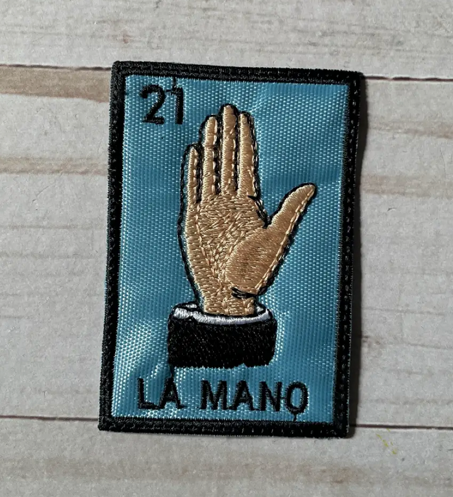 La Mano Lotería Mexico Embroidered Patch