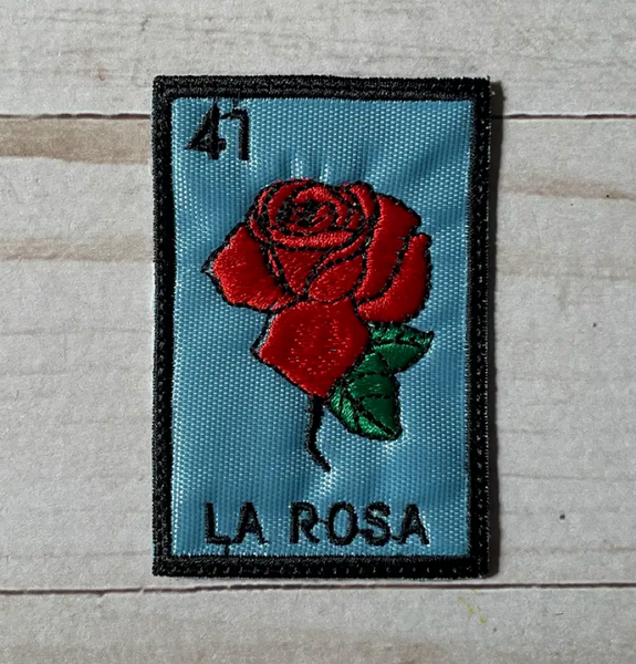 La Rosa Lotería Mexico Embroidered Patch